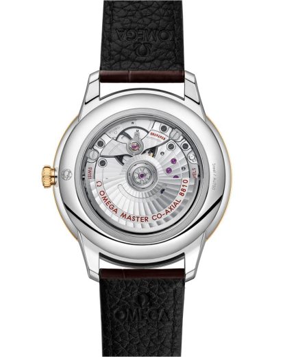 Omega De Ville Prestige 41 mm, staal - geelgoud met leren band 434.23.41.21.02.001 - Afbeelding 2