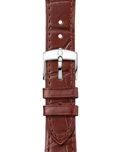 Omega De Ville Prestige 41 mm, staal - geelgoud met leren band 434.23.41.21.02.001 - Afbeelding 3