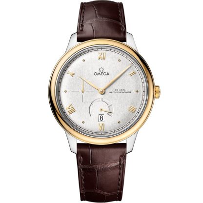 Omega De Ville Prestige 41 mm, staal - geelgoud met leren band 434.23.41.21.02.001