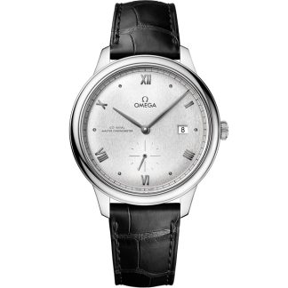 Omega De Ville Prestige 41 mm, staal met leren band 434.13.41.20.02.001