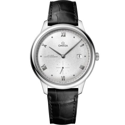 Omega De Ville Prestige 41 mm, staal met leren band 434.13.41.20.02.001