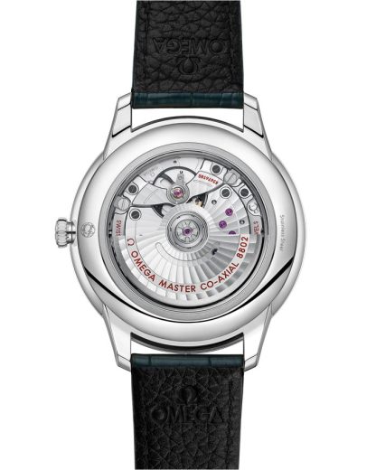 Omega De Ville Prestige 41 mm, staal met leren band 434.13.41.20.10.001 - Afbeelding 2