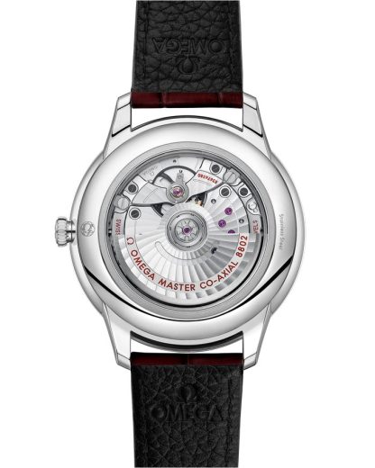 Omega De Ville Prestige 41 mm, staal met leren band 434.13.41.20.11.001 - Afbeelding 2