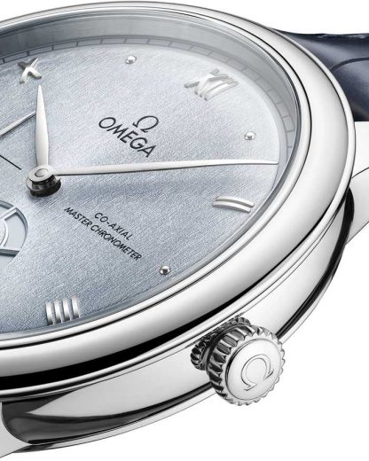 Omega De Ville Prestige 41 mm, staal met leren band 434.13.41.21.03.001 - Afbeelding 3