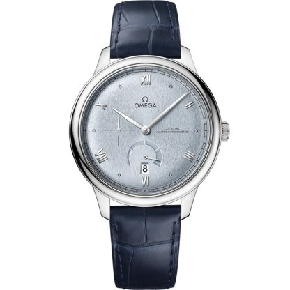 Omega De Ville Prestige 41 mm, staal met leren band 434.13.41.21.03.001