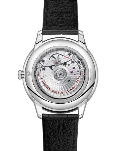 Omega De Ville Prestige 41 mm, staal met leren band 434.13.41.21.06.001 - Afbeelding 2