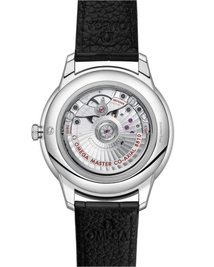 Omega De Ville Prestige 41 mm, staal met leren band 434.13.41.21.10.001 - Afbeelding 2
