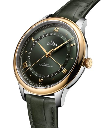 Omega De Ville Prestige 42 mm, staal - geelgoud met alligator 434.23.42.22.10.001 - Afbeelding 3