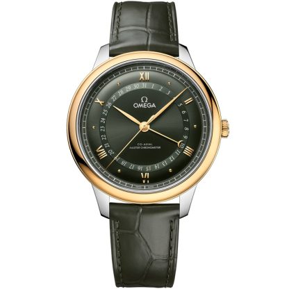 Omega De Ville Prestige 42 mm, staal - geelgoud met alligator 434.23.42.22.10.001