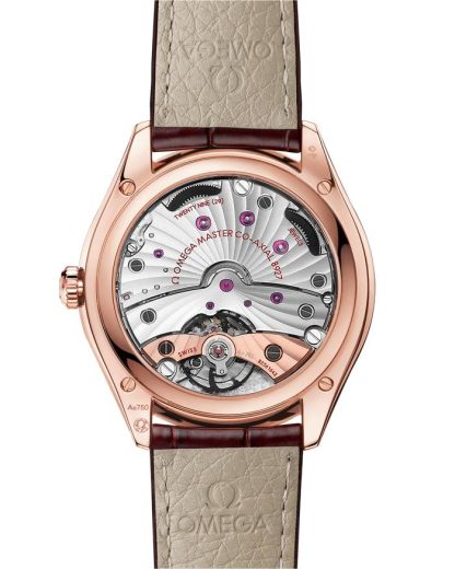 Omega De Ville Trésor 40 mm, Sedna™ gold met leren band 435.53.40.21.11.002 - Afbeelding 2