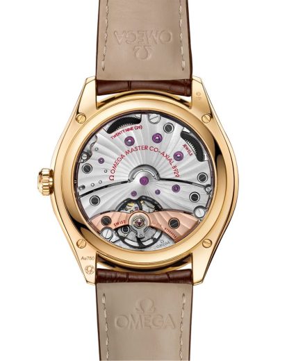 Omega De Ville Trésor 40 mm, geelgoud met leren band 435.53.40.21.09.001 - Afbeelding 2