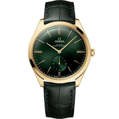 Omega De Ville Trésor 40 mm, geelgoud met leren band 435.53.40.21.10.001