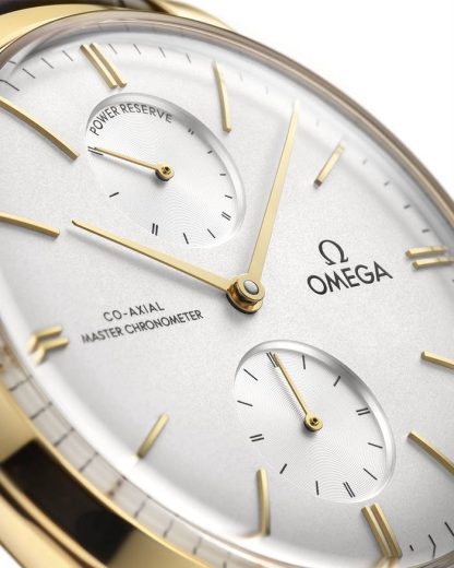 Omega De Ville Trésor 40 mm, geelgoud met leren band 435.53.40.22.02.001 - Afbeelding 4