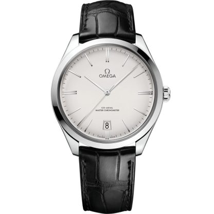 Omega De Ville Trésor 40 mm, staal met leren band 435.13.40.21.02.001