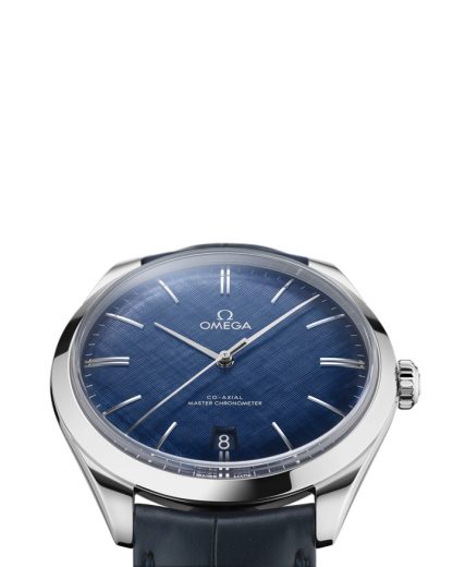 Omega De Ville Trésor 40 mm, staal met leren band 435.13.40.21.03.001 - Afbeelding 3