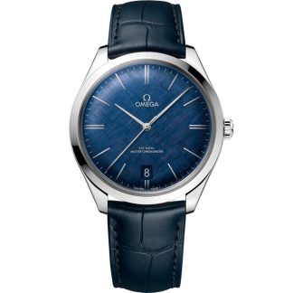 Omega De Ville Trésor 40 mm, staal met leren band 435.13.40.21.03.001