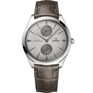 Omega De Ville Trésor 40 mm, staal met leren band 435.13.40.22.06.001