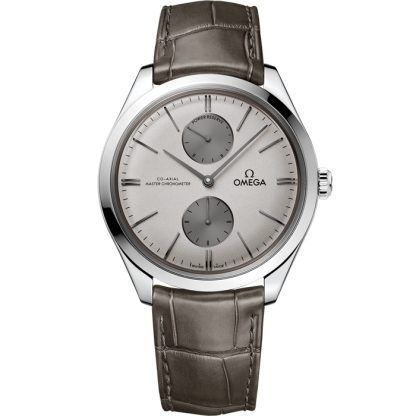 Omega De Ville Trésor 40 mm, staal met leren band 435.13.40.22.06.001