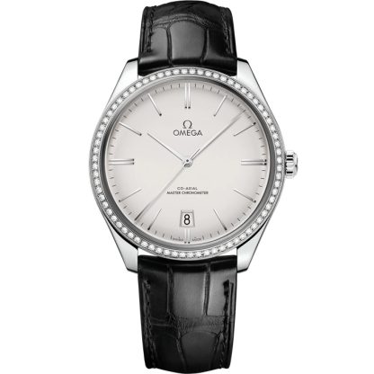 Omega De Ville Trésor 40 mm, staal met leren band 435.18.40.21.02.001