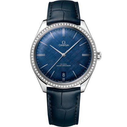 Omega De Ville Trésor 40 mm, staal met leren band 435.18.40.21.03.001