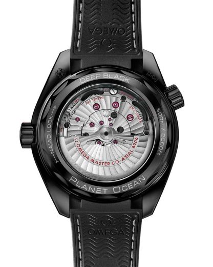 Omega Deep Black Seamaster Planet Ocean 600M 45,5 mm, zwart ceramic met rubberen band 215.92.46.22.01.001 - Afbeelding 2