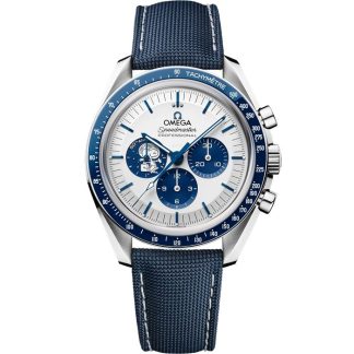 Omega Exclusieve toegang ‘Silver Snoopy Award’ Speedmaster Anniversary Series 42 mm, staal met gecoate nylon stoffen band 310.32.42.50.02.001