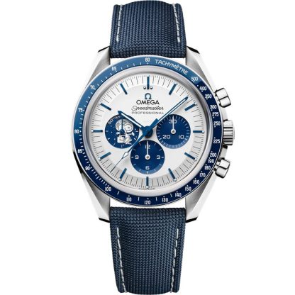Omega Exclusieve toegang ‘Silver Snoopy Award’ Speedmaster Anniversary Series 42 mm, staal met gecoate nylon stoffen band 310.32.42.50.02.001
