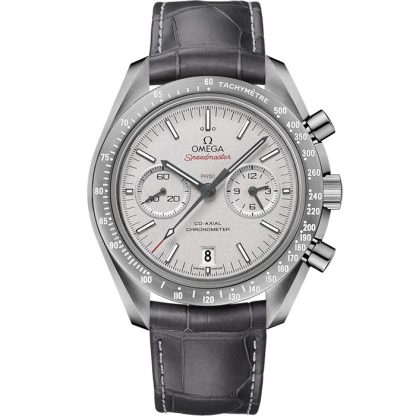 Omega Grey Side of the Moon Speedmaster Dark Side of the Moon 44,25 mm, grijs ceramic met leren band met vouwsluiting 311.93.44.51.99.002