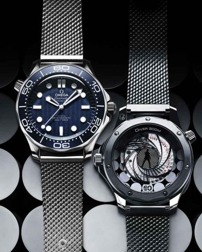 Omega James Bond 60th Anniversary Seamaster Diver 300M 42 mm, staal met staal 210.30.42.20.03.002 - Afbeelding 4