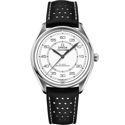 Omega Limited Edition Set Seamaster Officiële tijdwaarnemer van de Olympische Spelen 39,5 mm, staal met leren band 522.32.40.20.04.003