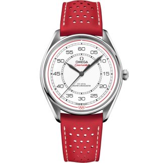 Omega Limited Edition Set Seamaster Officiële tijdwaarnemer van de Olympische Spelen 39,5 mm, staal met leren band 522.32.40.20.04.004