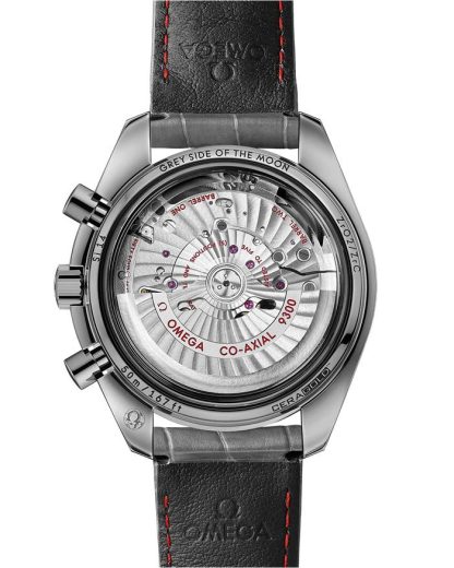 Omega Meteoriet Speedmaster Dark Side of the Moon 44,25 mm, grijs ceramic met leren band met vouwsluiting 311.63.44.51.99.001 - Afbeelding 2