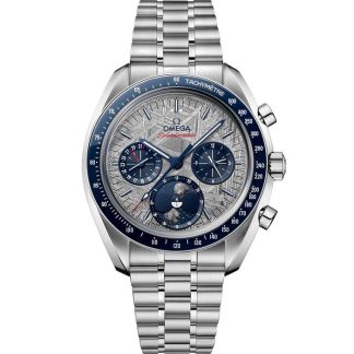 Omega Meteoriet Speedmaster Maanfase 43 mm, staal met staal 304.30.43.52.06.001
