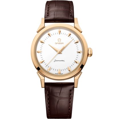 Omega Milaan‑Cortina 2026 Nieuw Seamaster 37mm 37 mm, Moonshine™ gold met alligator 522.53.37.20.04.001