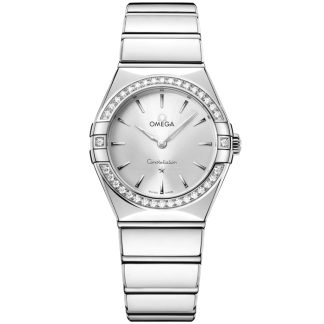 Omega Nieuw Constellation 28 mm, staal met staal 131.15.28.60.02.001