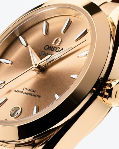 Omega Nieuw Seamaster Aqua Terra 150M 30 mm, Moonshine™ gold met Moonshine™ gold 220.50.30.20.08.001 - Afbeelding 3