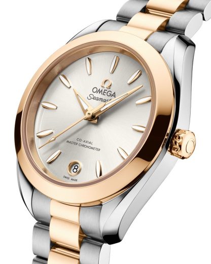Omega Nieuw Seamaster Aqua Terra 150M 30 mm, staal - Moonshine™ gold met staal - Moonshine™ gold 220.20.30.20.02.001 - Afbeelding 3