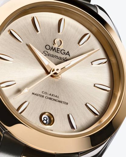 Omega Nieuw Seamaster Aqua Terra 150M 30 mm, staal - Moonshine™ gold met staal - Moonshine™ gold 220.20.30.20.02.001 - Afbeelding 4