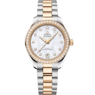Omega Nieuw Seamaster Aqua Terra 150M 30 mm, staal - Moonshine™ gold met staal - Moonshine™ gold 220.25.30.20.55.001
