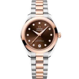 Omega Nieuw Seamaster Aqua Terra 150M 30 mm, staal - Sedna™ gold met staal - Sedna™ gold 220.20.30.20.63.001