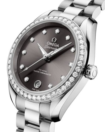 Omega Nieuw Seamaster Aqua Terra 150M 30 mm, staal met staal 220.15.30.20.56.001 - Afbeelding 3