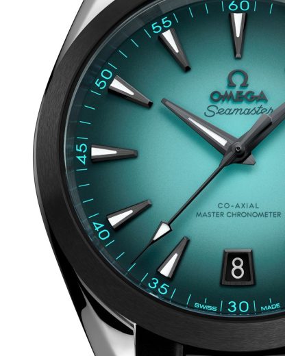 Omega Nieuw Seamaster Aqua Terra 150M 41 mm, staal met rubberen band 220.32.41.21.03.001 - Afbeelding 3