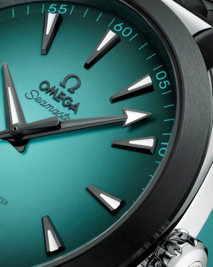 Omega Nieuw Seamaster Aqua Terra 150M 41 mm, staal met rubberen band 220.32.41.21.03.001 - Afbeelding 5