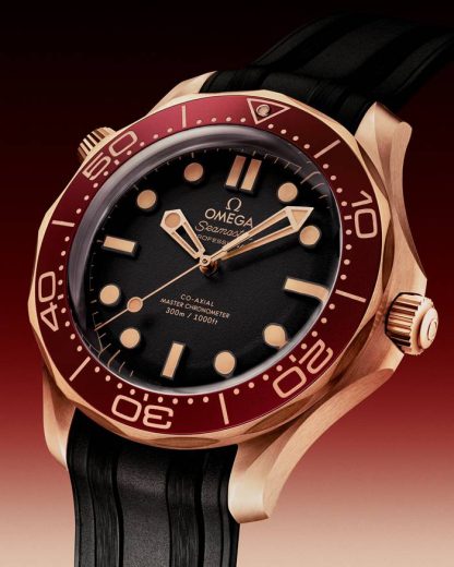 Omega Nieuw Seamaster Diver 300M 42 mm, Brons goud met rubberen band 210.92.42.20.01.003 - Afbeelding 3