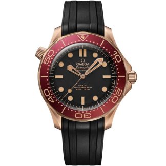 Omega Nieuw Seamaster Diver 300M 42 mm, Brons goud met rubberen band 210.92.42.20.01.003