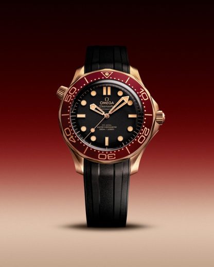 Omega Nieuw Seamaster Diver 300M 42 mm, Brons goud met rubberen band 210.92.42.20.01.003 - Afbeelding 5