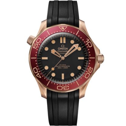 Omega Nieuw Seamaster Diver 300M 42 mm, Brons goud met rubberen band 210.92.42.20.01.003