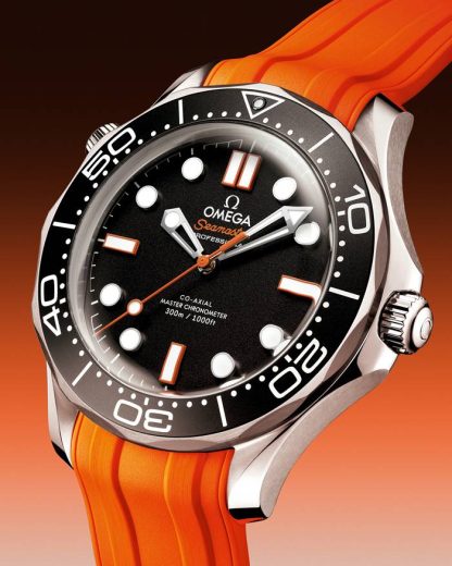 Omega Nieuw Seamaster Diver 300M 42 mm, staal met rubberen band 210.32.42.20.01.006 - Afbeelding 5