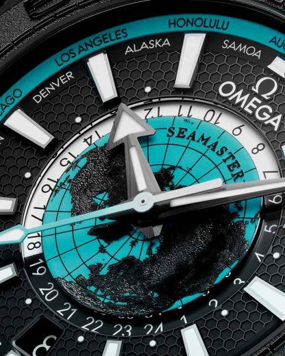Omega Nieuw Seamaster Planet Ocean 600M 45,5 mm, zwart ceramic met rubberen band 215.92.46.22.01.006 - Afbeelding 3