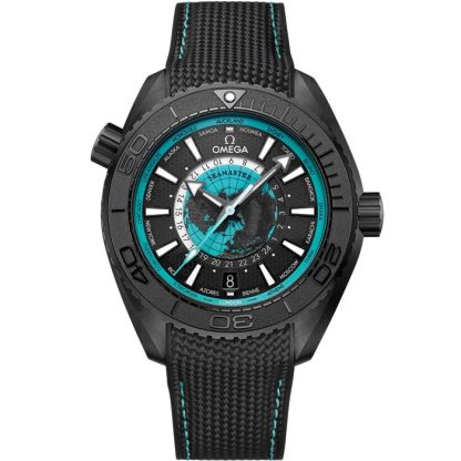 Omega Nieuw Seamaster Planet Ocean 600M 45,5 mm, zwart ceramic met rubberen band 215.92.46.22.01.006